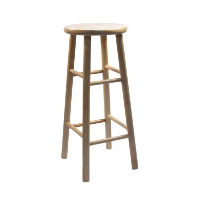 Image of Natural Wood Bar Stool